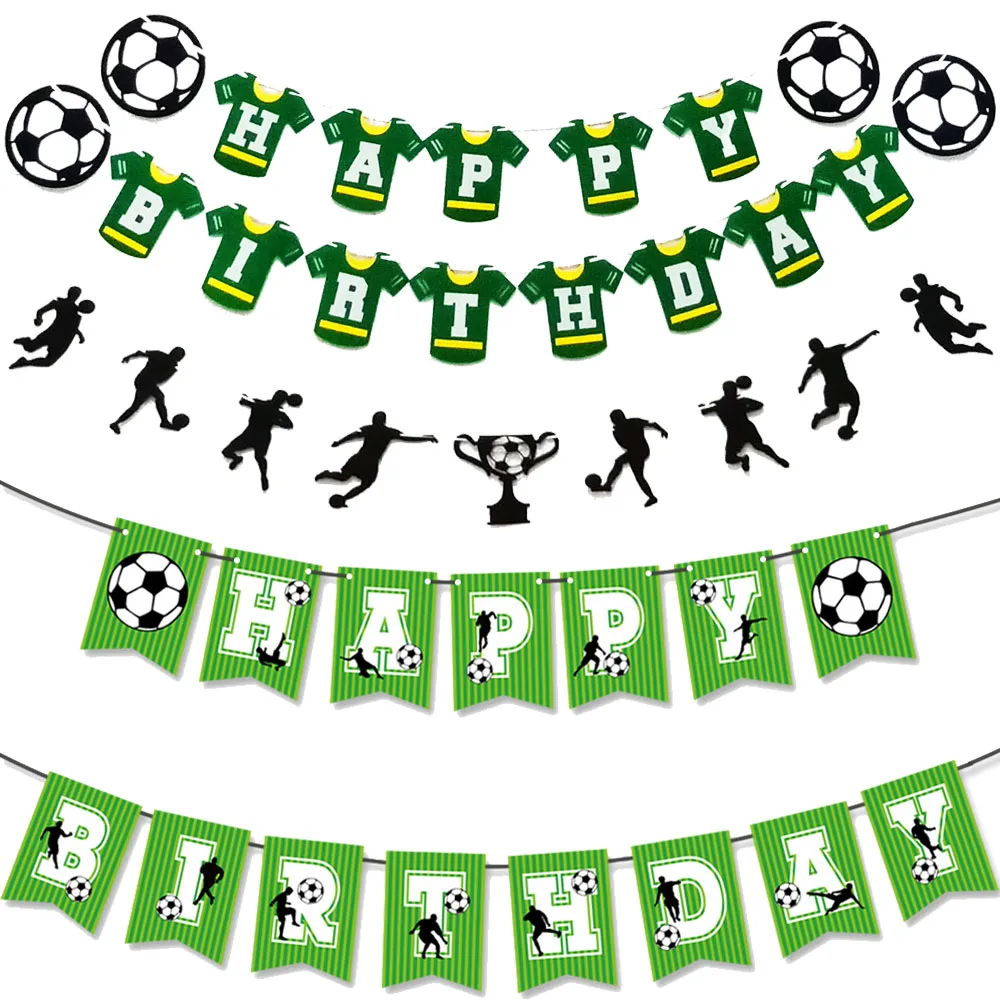 

Soccer Party Decoration Soccer Banner Soccer Theme Happy Bday Bunting Sign Soccer Party Supplies for Kids Boys Soccer Fans Party