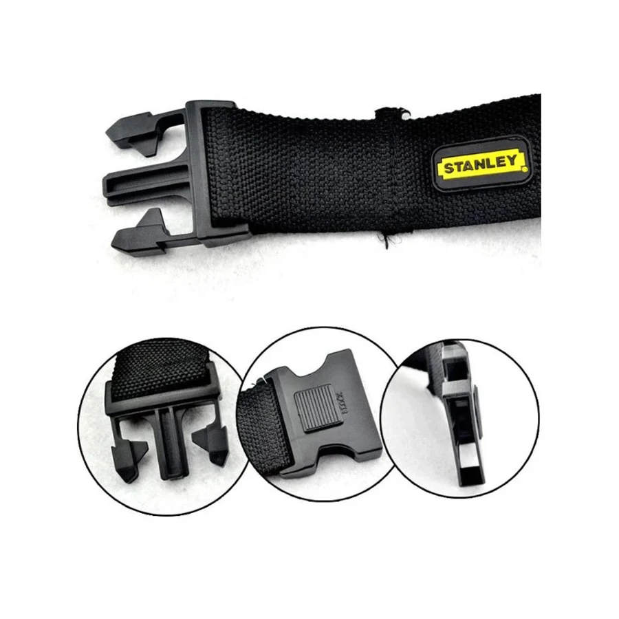 STANLEY 96-257-23/96-258-23 2 Pockets + 2 Jack Tool Pouch Portable Small Tool Bag Waistpack Storage Bag Waist Belt Waist tool pouch bag