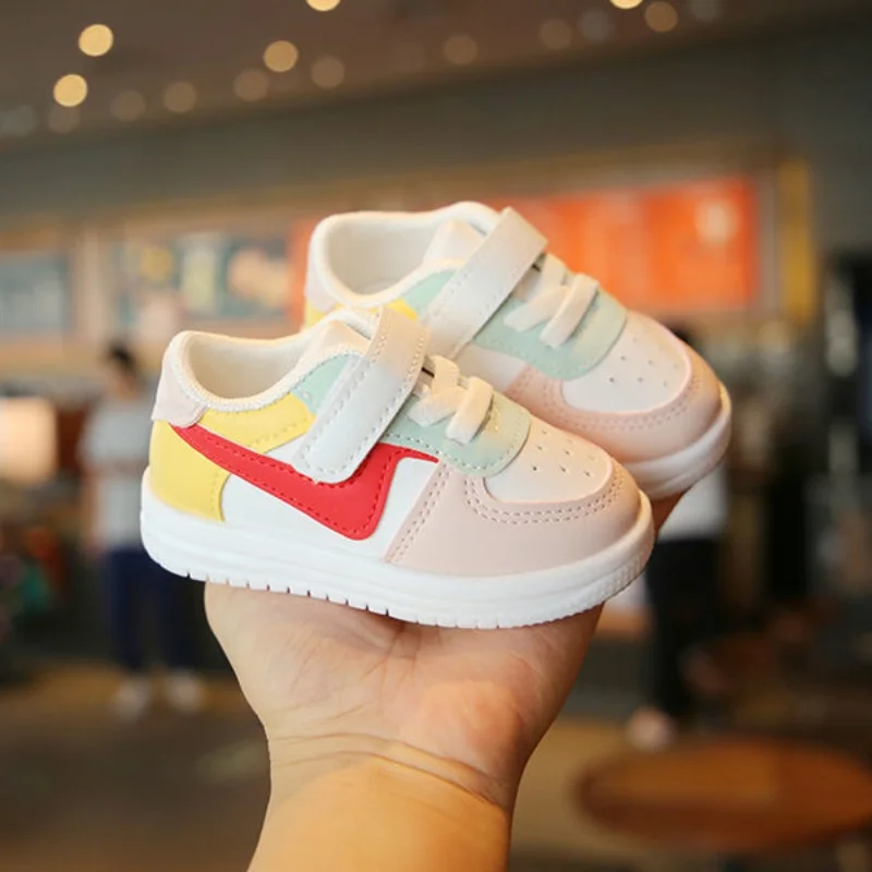 Baby Shoes Newborn Infant Toddler Casual Flat Round Toe Stylish Boys Girls Cotton Sole PU Leather Sneakers First Walkers Sports 6
