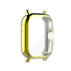 Premium TPU Full Screen Protector Case for Smartwatches - High-Quality Protective Cover & Shield (Gold)