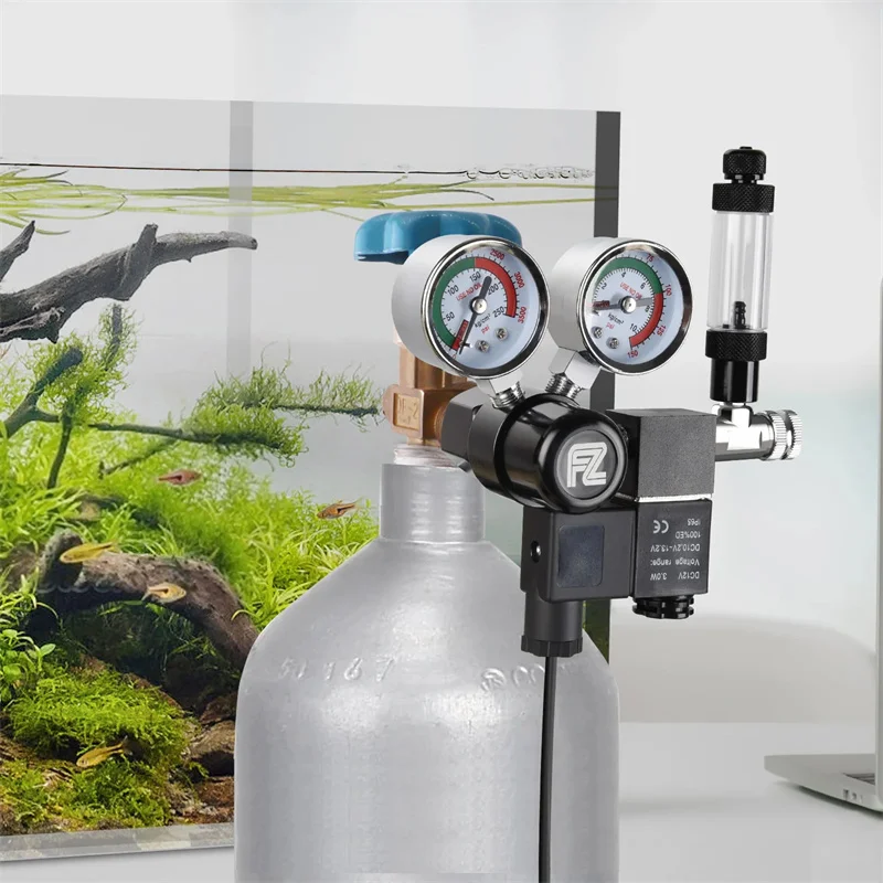 Co2 Regulator Aquarium Co2 Accessories Fzone Single Stage Big Gauge Co2 Regulator Aquarium Accessories Fishbowl Cylinder Tank Bubble Counter Carbon Dioxide Reducer