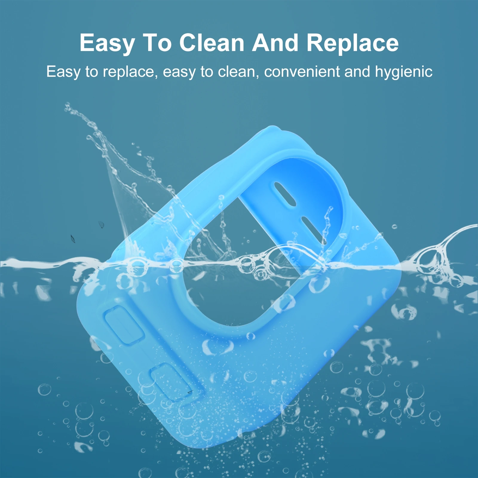 PULUZ For Insta360 GO 3 Camera Charging Case Silicone Case with Lens Cap & Strap