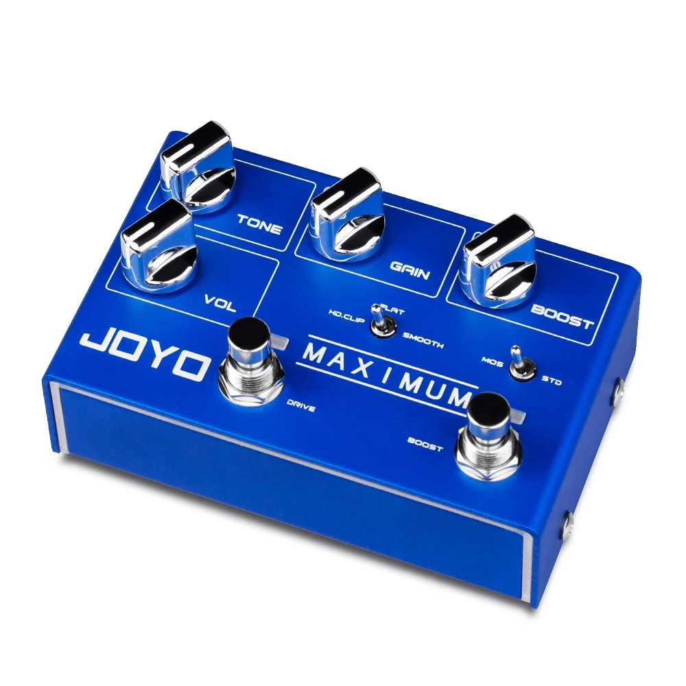 R-05 MAXIMUM Overdrive Guitar Pedal Clean Overdrive Tones Independent BOOST Cont