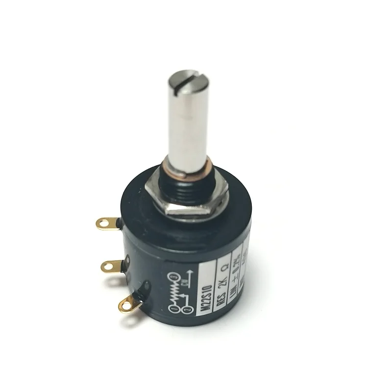 Japan NIDEC COPAL M22S10 Potentiometer precision multi turn 10 Cirde wire wound 1k 2k 5k 10k Ten laps potentiometer 1pcs