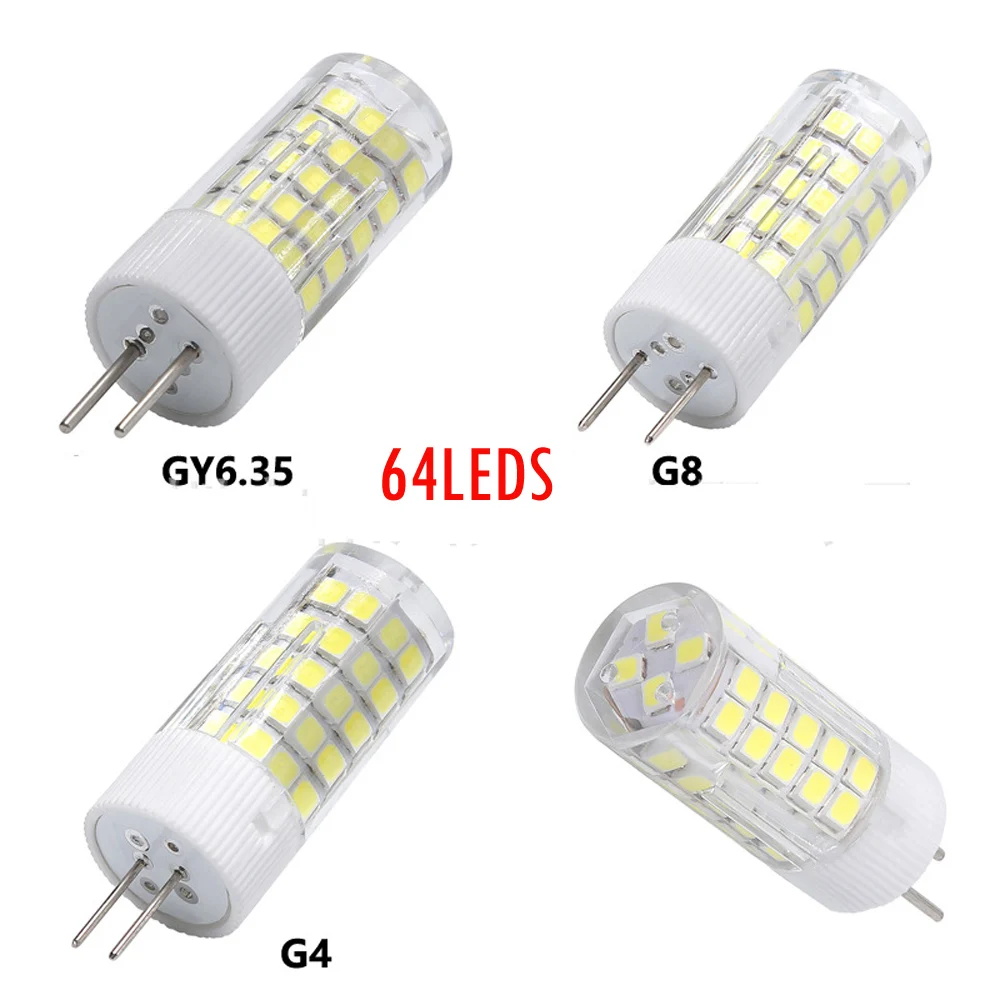 G4/G5.3/GY6.35/G8/G9 Led bulb 80-4014 SMD 5W Dimmable Silicone