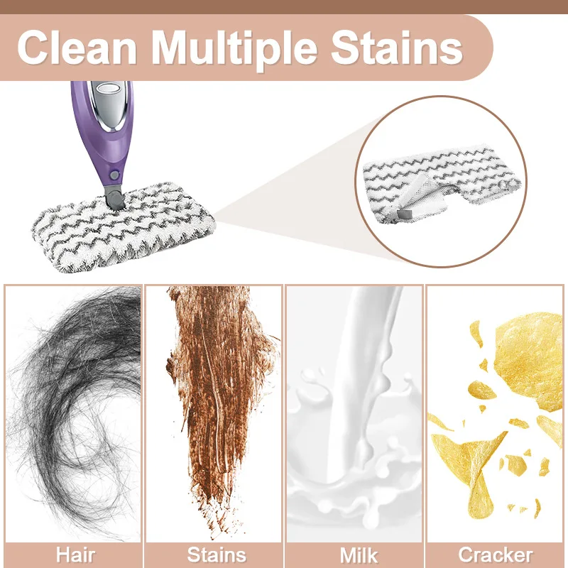 Steam Mop Pads For Shark SE460 S3500 Series S3550 S3501 S3601 S3601D Washable Microfiber Steam Mop Cloth Cleaning Replacement