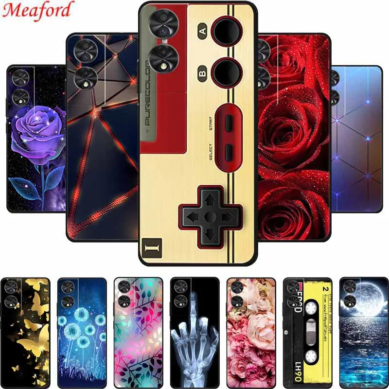 Sleek Black Silicone Shockproof Phone Case - TCL 40 NxtPaper