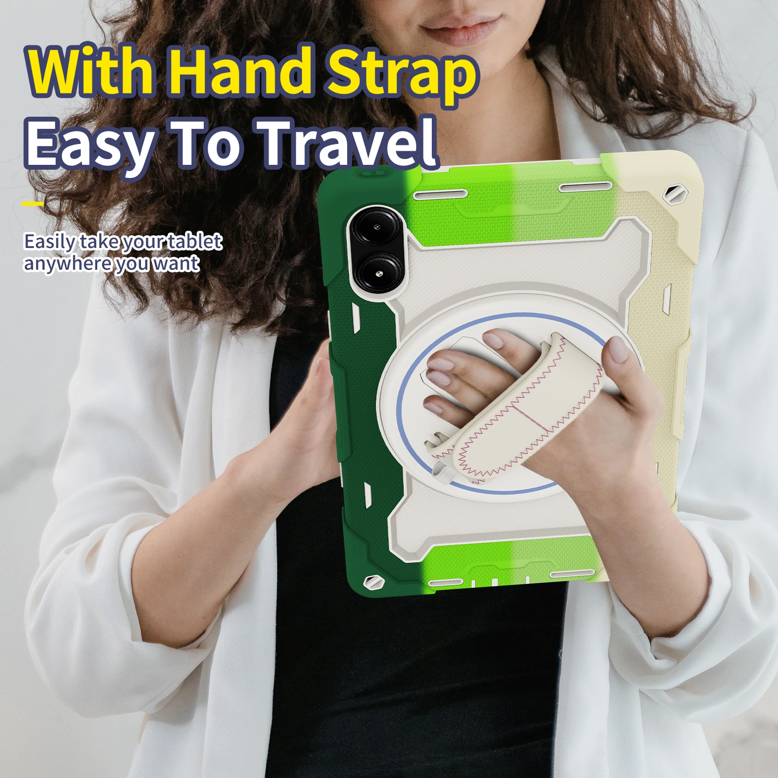 Heavy Duty Rugged Case with 360° Rotating Stand Cover