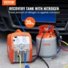 VEVOR Refrigerant Recovery Tank, 30 LBS Capacity, 400 psi Portable Cylinder Tank with Y-Valve for Liquid/Vapor, for R22/R134A 2