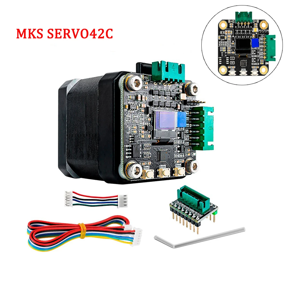 

Драйвер шагового двигателя RAMPS MKS servo42c _ pcba 32 бит ARM с замкнутым контуром NEMA17 Servomotor CNC Запчасти для 3D-принтера Gen_L SGen_L