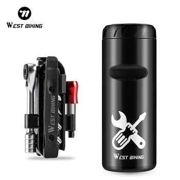WEST BIKING Bicycle Capsule Tools Box Set Repair Kit Storage Can MTB Road Bike Cycling Waterproof Bottle Bike Accessories 1