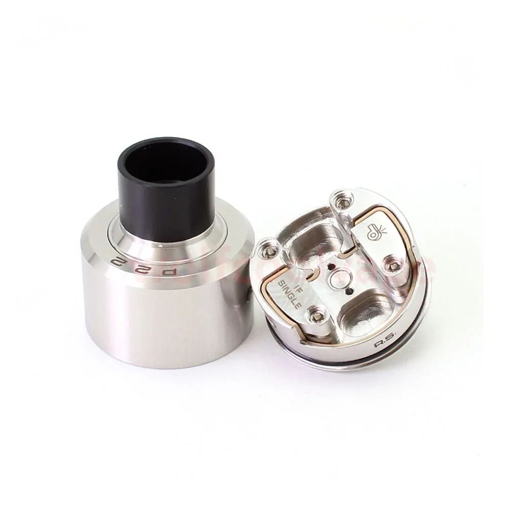 

Vape Monarchy P22 RDA Rebuildable Dripping Vape Atomizer Single / Dual coil rda with BF Pin 316SS 22mm rda 24mm ring