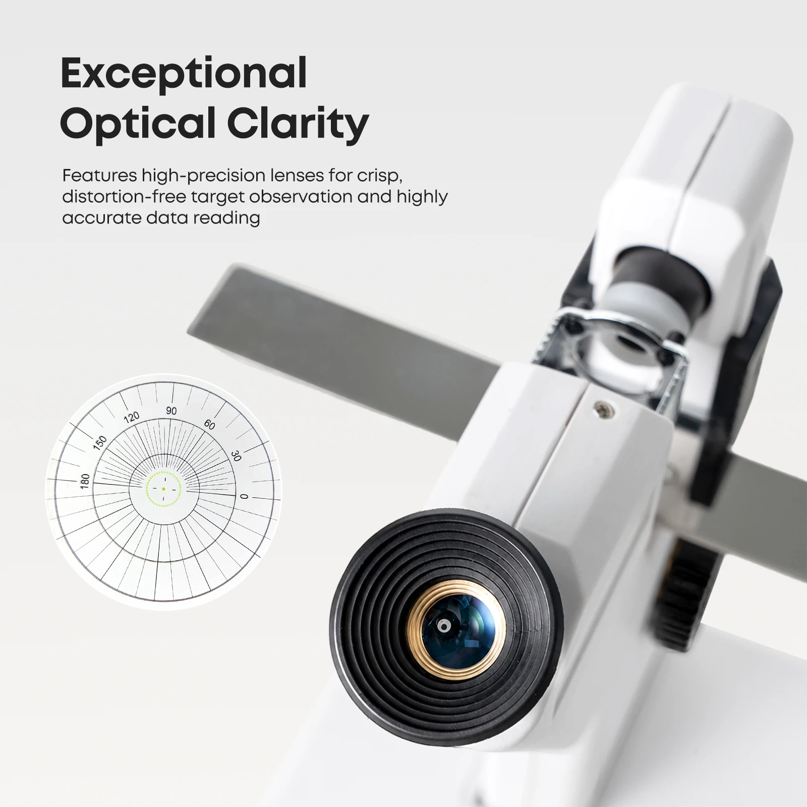 Lentimetro portatile AC/DC CP-1B Focimetro particolare Strumento ottico Focimetro Optometria Machinemanual Lensometer Lens Test - Image 3