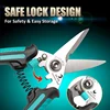 Pro'sKit SR-338 MultiPurpose stainless steel Shears cut cable strip wire iron net leather strong durable non-slip Household tool 5