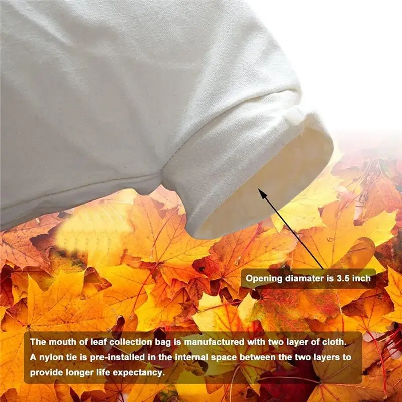 ABIY 127-7040 잎사귀 진공 송풍기 가방 바닥 잔해물 배출 가방, 잎사귀 송풍기 및 울트라 블로워 레이크용, 대부분의 송풍기용