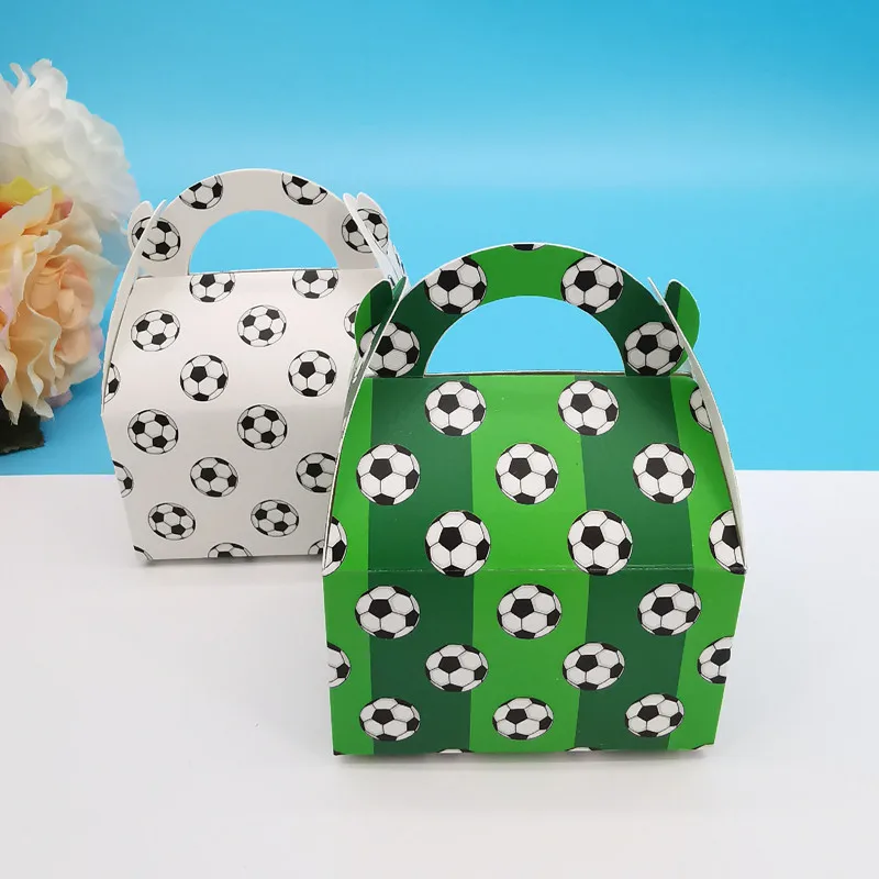 Cartoon Mini Football Candy Boxes - Kids Birthday Party Favors & Chocolate Packaging (Set of 10)