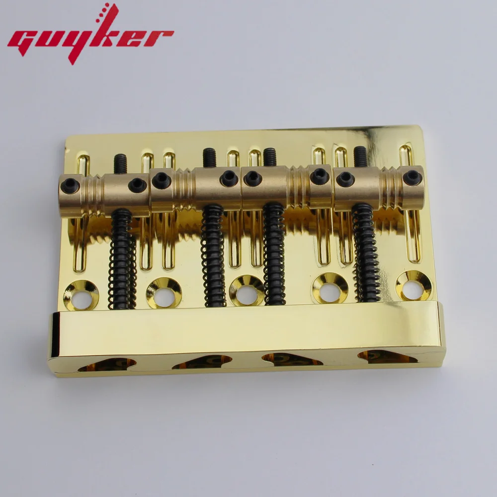 Guyker 4 String High Mass Bass Bridge With Vintage CNC Machined Brass