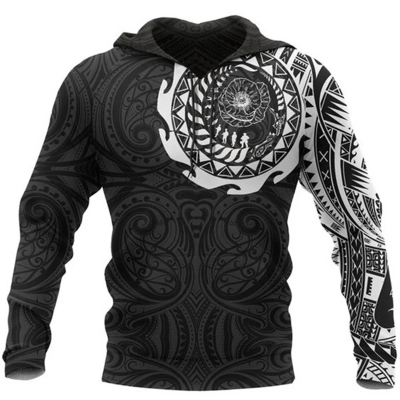 Vintage Sweatshirt Männer 3D Druck Viking Mythologie Mit Kapuze Langarm Übergroßen Hip Hop Männer Hoodies Kinder Sweatshirt Männer Mantel – Detail 8