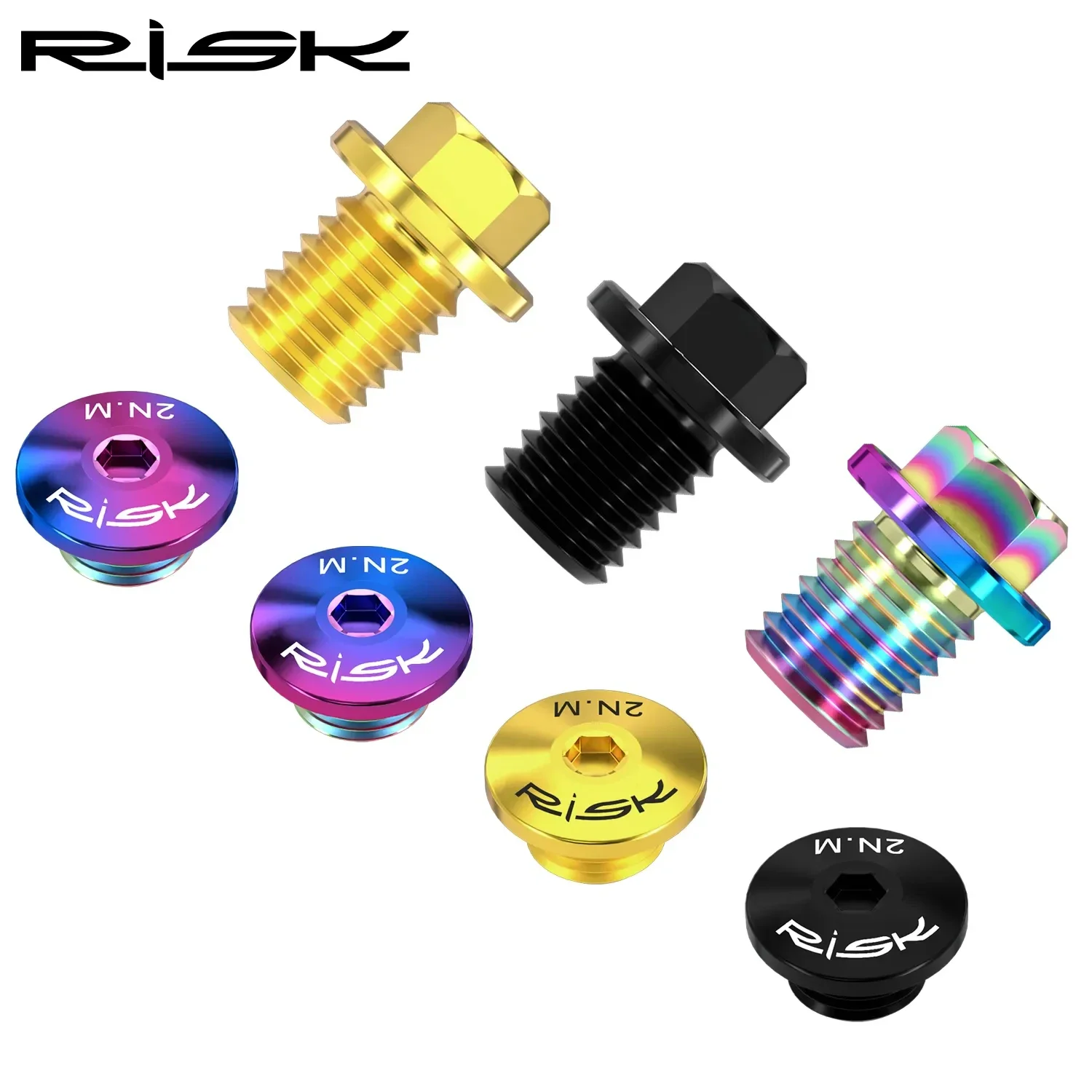 

RISK 2pcs Titanium Road Bike Schaltung Bleed Bolts/Hose Locking Screw For SHIMANO R7020 R8020 R8070 R8170 R9170 Cycling Parts