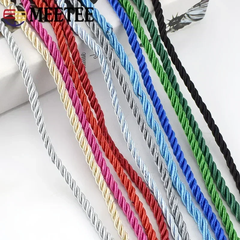 Colorful Nylon Braided Rope for DIY Sewing and Decor Projects