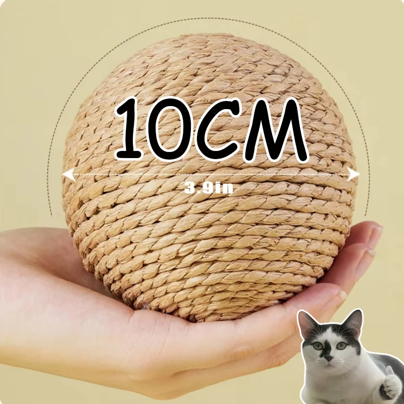 Interactive Sisal Cat Scratching Ball Toy For Kitten Teeth Cleaning Anti Bite 10CM Super Big Cat Ball Sounding Toy Pet Supplies Interactive Sisal Cat Scratching Ball Toy For Kitten Teeth Cleaning Anti Bite 10CM Super Big Cat Ball Sounding Toy Pet Supplies