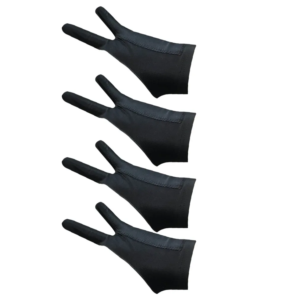 4pcs 스케치 장갑 두 손가락 아티스트 드로잉 미튼 태블릿 페인팅 드로잉을 위..
