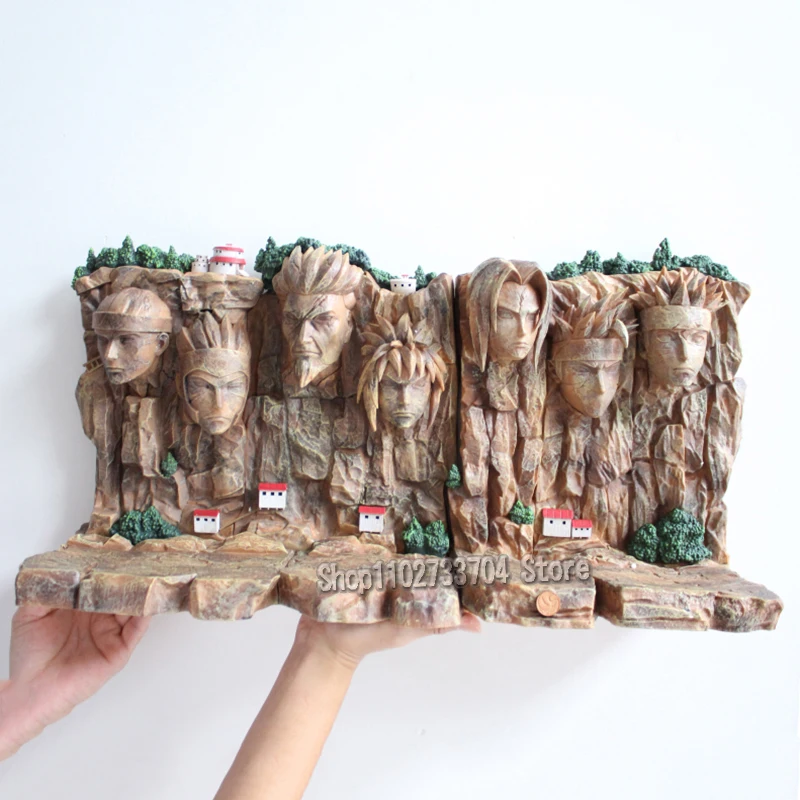 NARUTO-ナルト-ナルト-アニメフィギュア,30cm,7つの色合いの岩の
