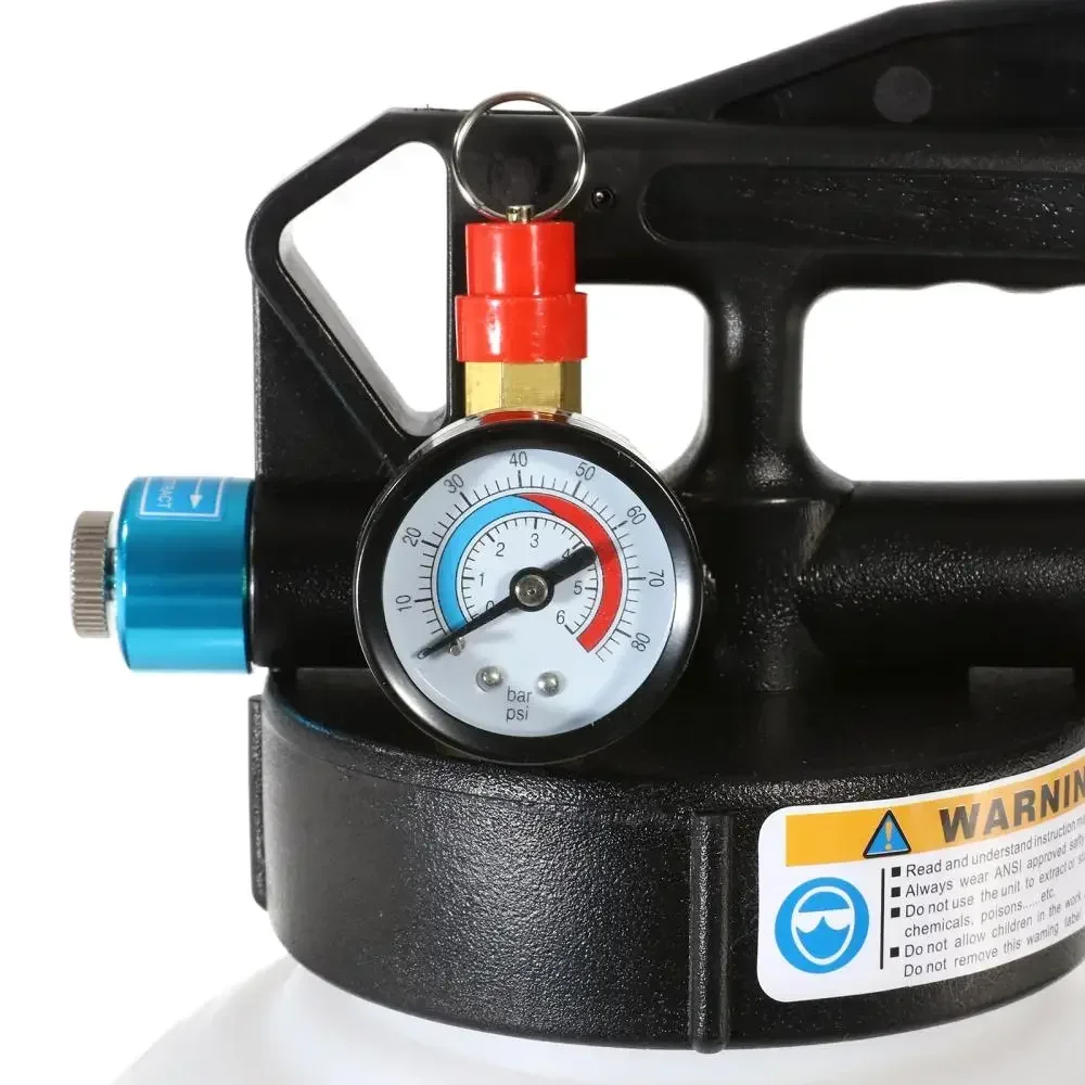 3/10L Pneumatic Transmission Oil Filling Tool Manual Brake Fluid Filler Hydraulic Clutch Oil Pump Bleeder with 13Pcs ATF Adapter
