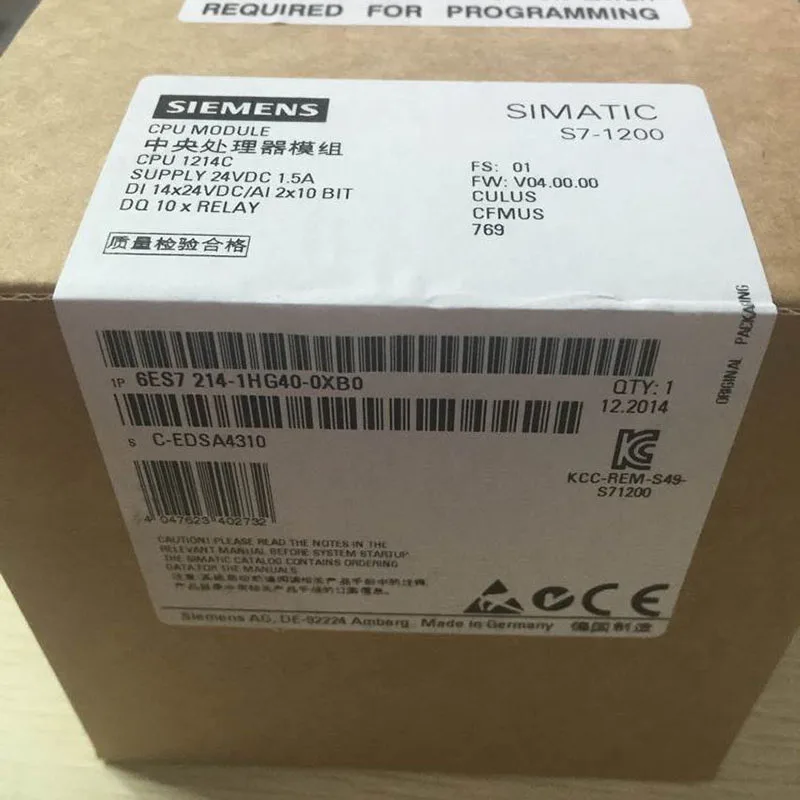 

Original packaging 6ES7-214-1HG40-0XB0 CPU module