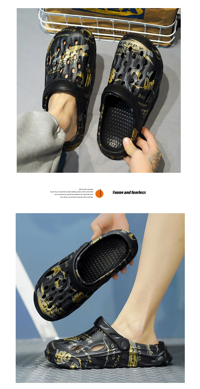 Sabots pour homme et femme - Chaussures de jardin grandes tailles - Légères à enfiler - Chaussures de sport - Chaussures d'intérieur - Respirantes - Chaussures orthopédiques confortables - Chaussures