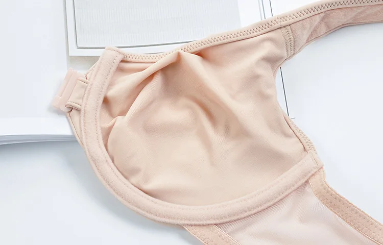 Womens Racerback Front Closure Bra Smooth Seamless Full Coverage Underwire Female Plus Size Lingerie 34 36 38 40 44 C D DD E