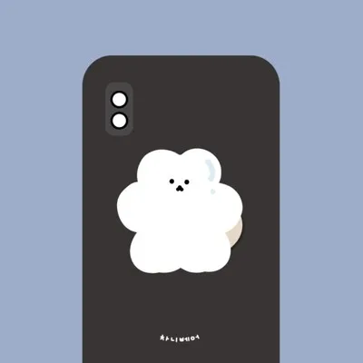 New Cute Korea cartoon Acrylic Holder For iphone huawei xiaomi redmi Samsung finger ring mobile phone cute flower holder bracket car cup phone holder