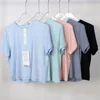 Lemon Women Action Always Short Sleeve Top Summer Loose High Elastic Breathable Sports Yoga Dance Gym Sports Leisure T-Shirt 6