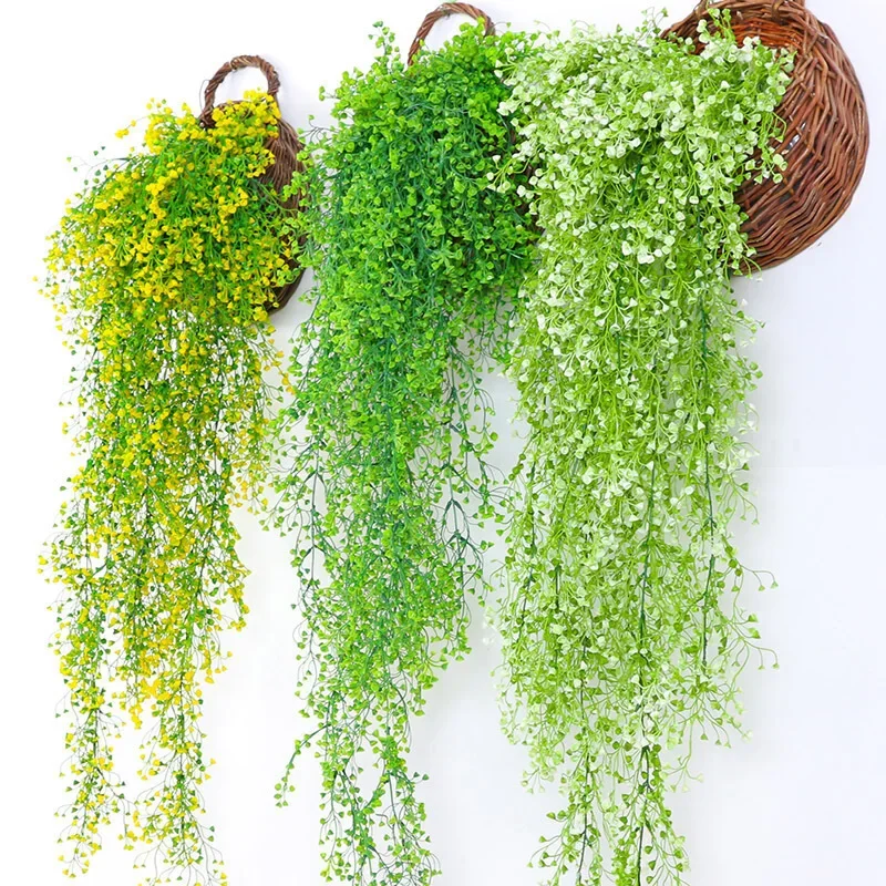 ArtificialHangingFlowerPlantFakeVineWillowRattanFlower