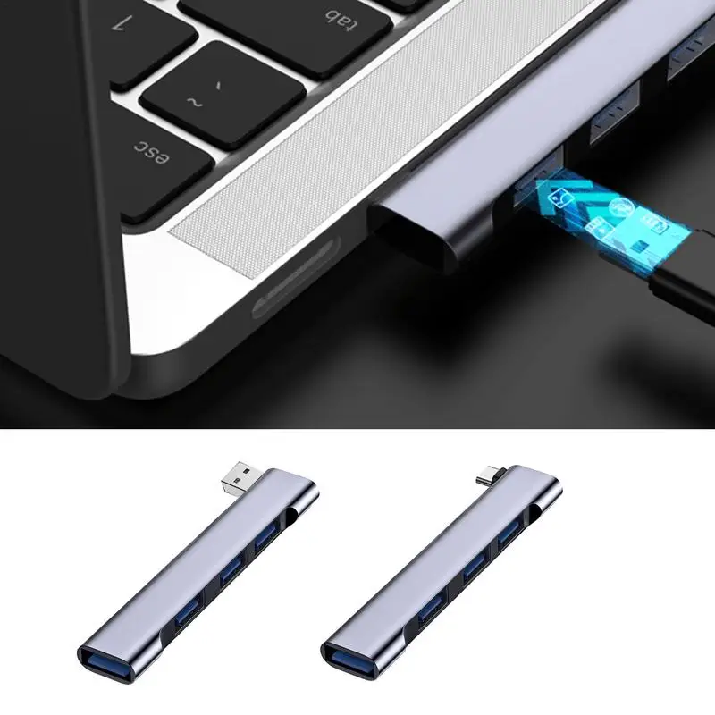 

USB-концентратор с 4 портами типа C, аксессуары для ноутбука