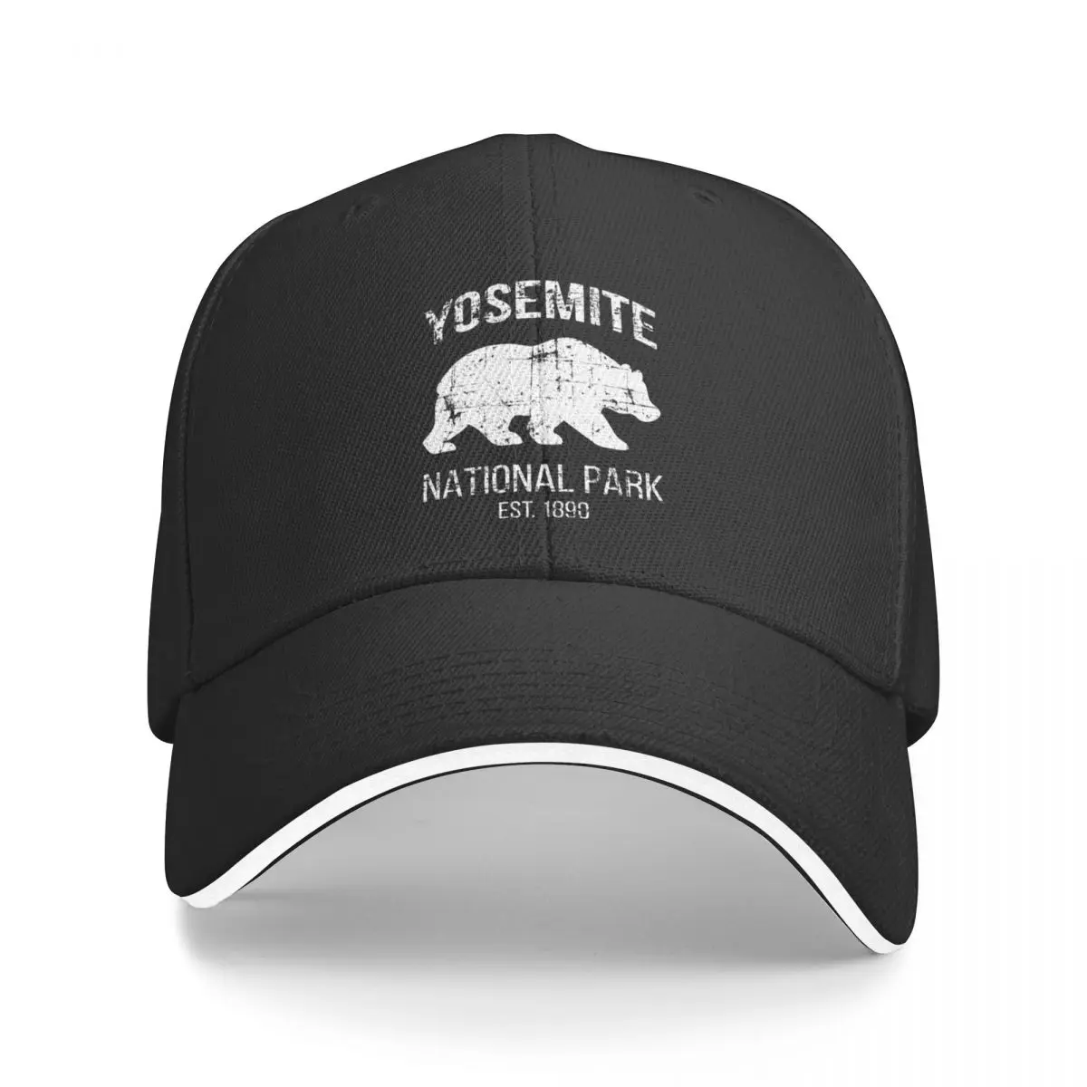 

Yosemite National Park Est. 1890 I - Black Bear Baseball Cap Luxury Brand Sun Hat For Children Golf Wear Men Women's