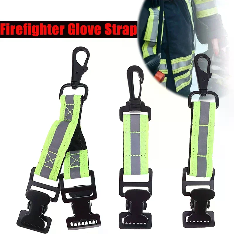 4-Pack Firefighter Glove Strap Clips With Reflective Trim – Adjustable Glove Holders For Rescue Gear & Utility Belts 4-Pack Firefighter Glove Strap Clips With Reflective Trim – Adjustable Glove Holders For Rescue Gear & Utility Belts