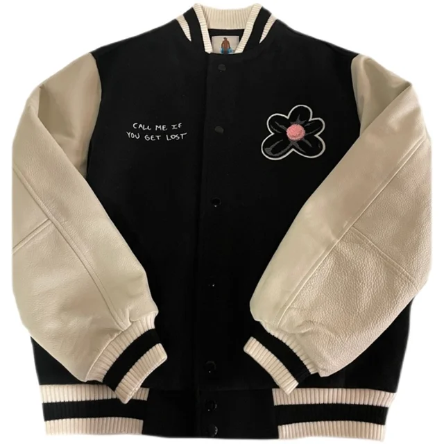 Pu Leather Varsity Coats 