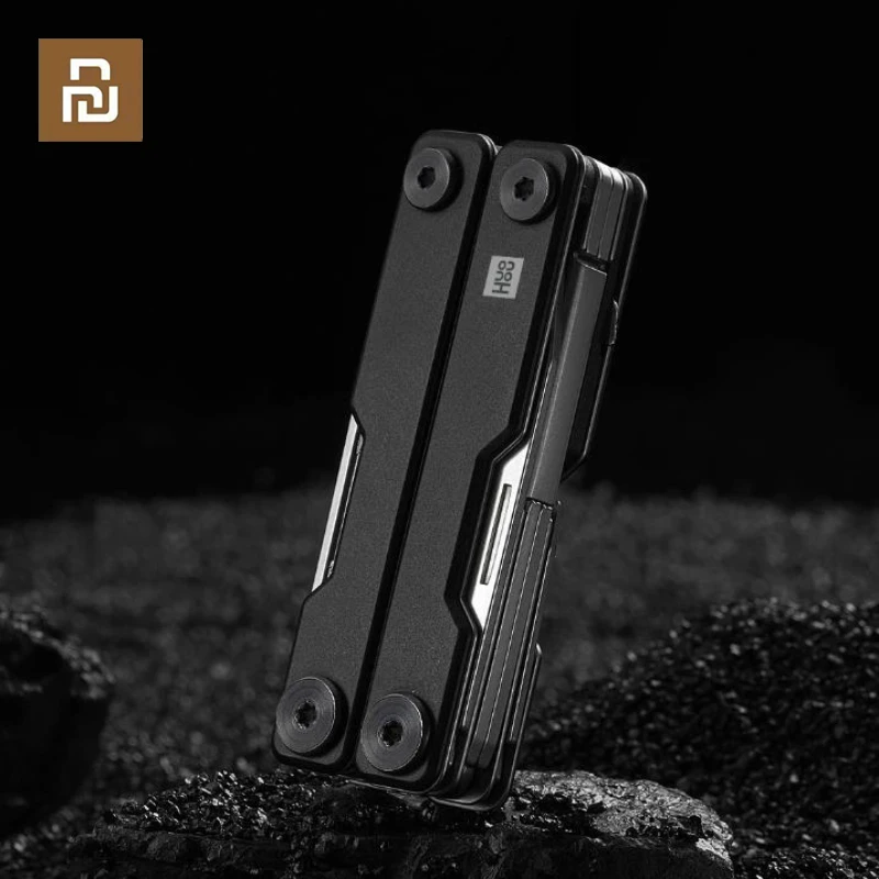 Фото Новинка 2023 HUOHOU мини многофункциональный нож для кемпинга на природе Складной нож инструменты многофункциональные инструменты 10 в 1 портативные ножницы отвертка №1