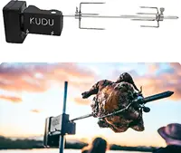 Steel Battery Powered Square Spit for Charcoal Grill 5/16 Inch Square Drive Spit 1