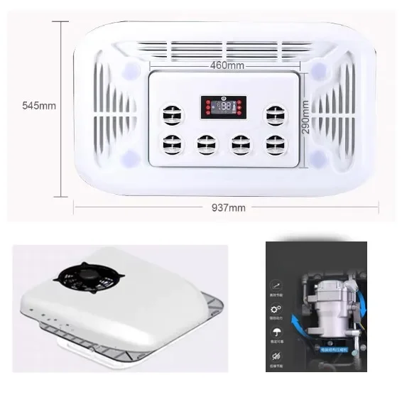 Best price superior quality actec max AC.161.064 RV 2.6kw 12/24V dc air conditioner 12 volt dc Car Roof Air Conditioner