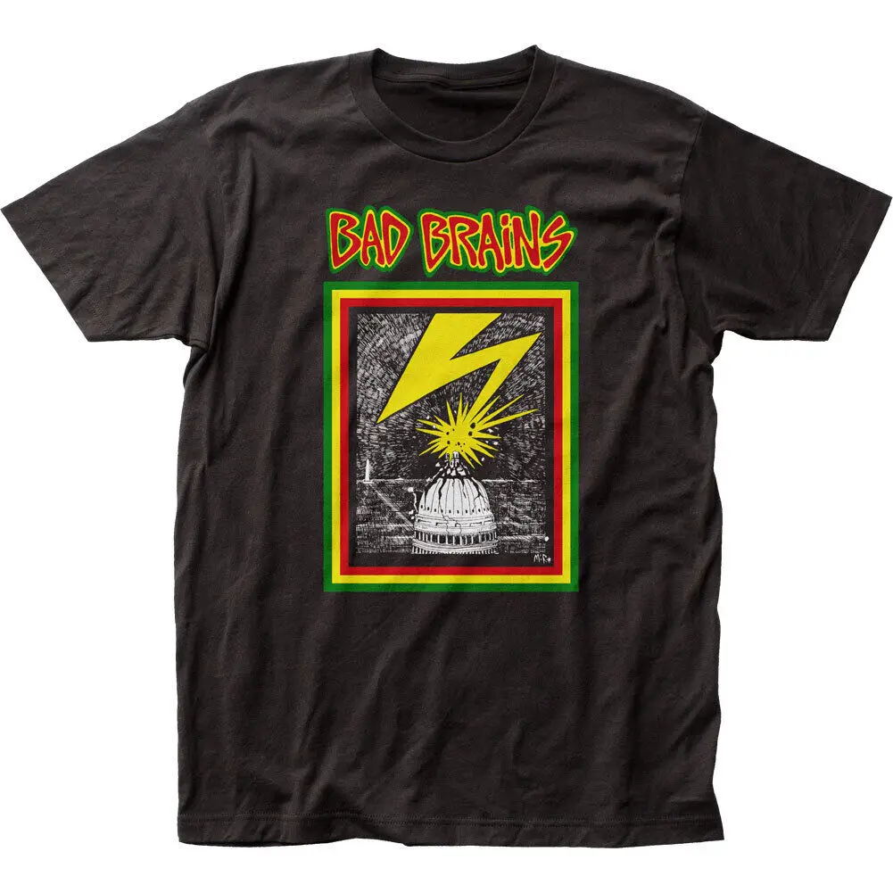 

Bad Brains Capitol T Shirt Mens Licensed Rock N Roll Music Band Retro Tee Black
