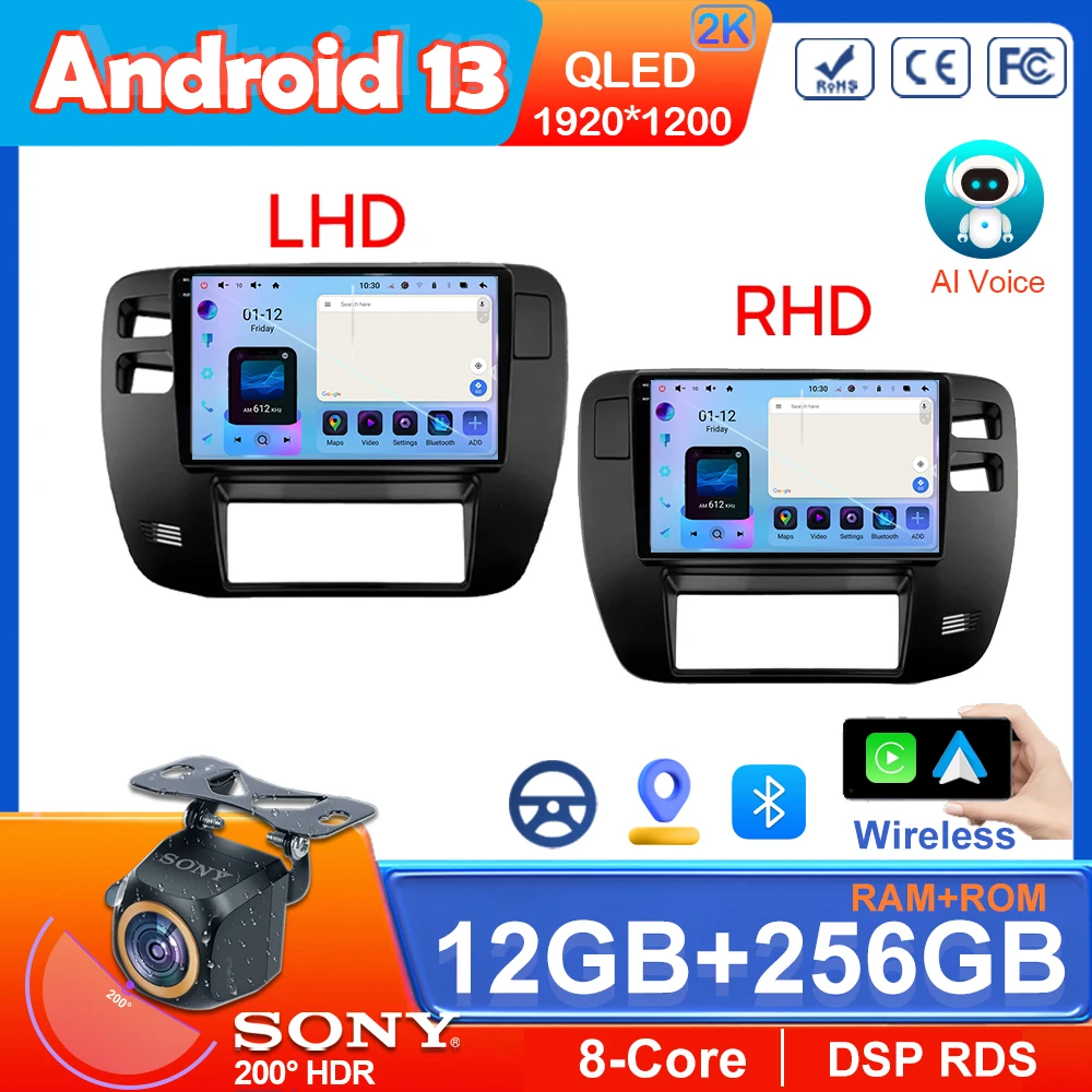 

Android 13 Car Radio For Nissan Patrol 1997-2005 LHD/RHD Video Multimedia Bluetooth Player Navigation GPS 4G Carplay Stereo 2DIN