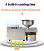 Automatic Oil Extractor Intelligent Temperature Controlled Stainless Steel Oil Press Machine For Cold/Hot Squeeze Heating 5