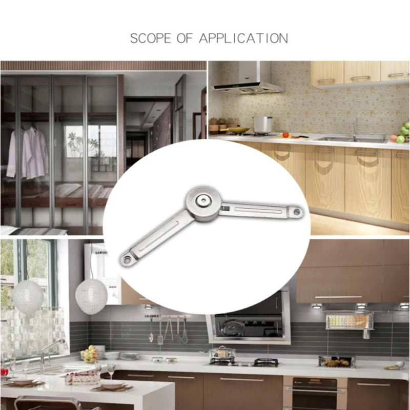 Hydraulic Randomly Stop Hinges Kitchen Cabinet Door Adjustable Polish Hinge Furniture Lift Up Flap Stay Support Hardware