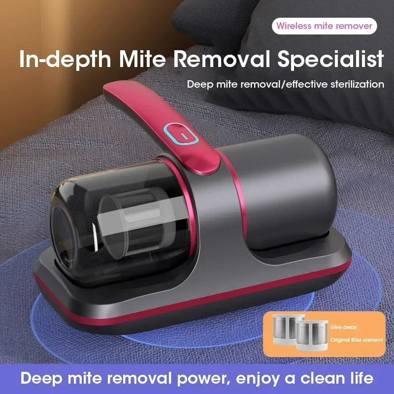 

New Mattress Vacuum Cleaner Cordless Handheld UV Cleaner 12KPa Powerful Suction for Cleaning Bed Pillows Clothes Sofa