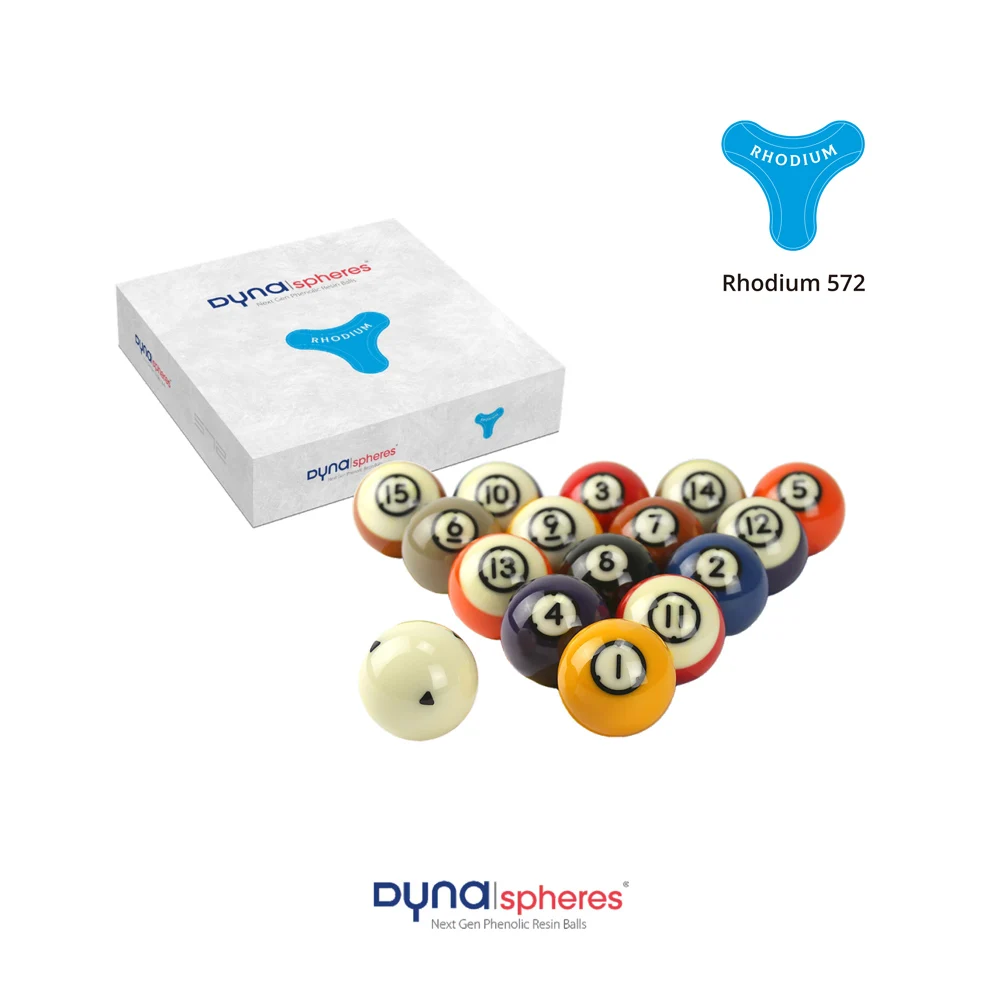DYNAsphere Billiard Pool Phenolic Resin Ball Tungsten/Palladium Set 2-1/4"(57.2mm) Standard Ball Accessories