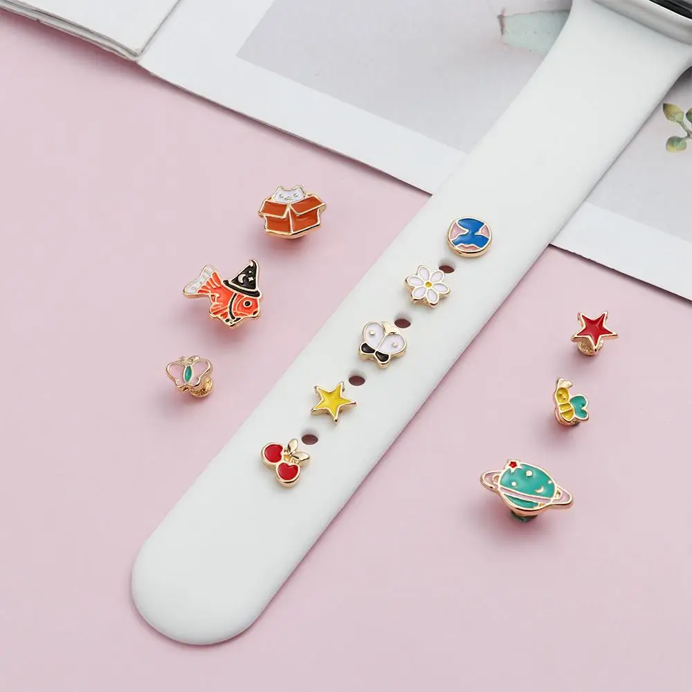 Enhance Your Iwatch: Stylish Sport Strap Charms & Metal Decorative Ornaments