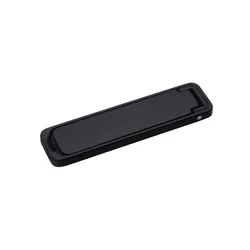 Compact Folding Mobile Phone Stand - Portable Desktop Holder for Cellphone Accessories (Black)