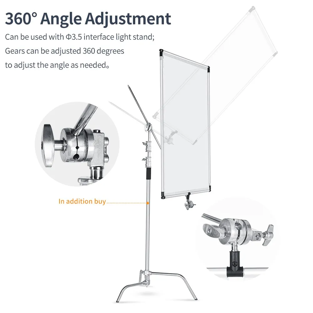 Photography Reflector 60x90cm 90x120cm Sun Scrim Aluminum Alloy Frame 5in1 Black Silver Gold White Diffuser photography reflector